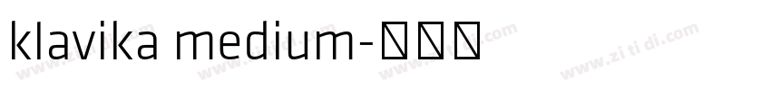 klavika medium字体转换